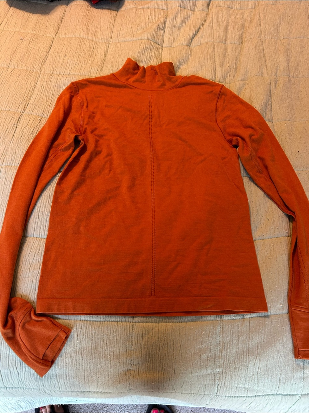 Athleta Women’s Burnt Orange Turtleneck Shirt